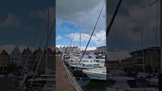 🛥️ Boats at Harbour Middelburg🇳🇱 TravelwithHugoF boats harbour marina [upl. by Laniger]