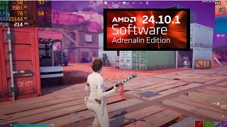 RX 7600  Ryzen 7 5800X  Adrenalin 24101 Fortnite  1080p high settings directx12 [upl. by Joellen]