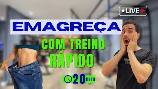 Com treino rápido você EMAGRECE  Live treino completa [upl. by Eniretac]