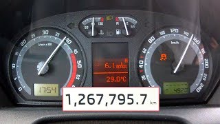 Skoda Fabia 19 TDI with 1 267 000 km  acceleration 0200 kmh [upl. by Nuawaj229]