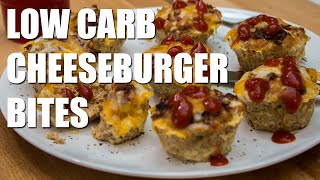 Healthy LOW CARB Cheeseburger Bites Recipe [upl. by Worl752]