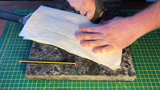 Fiskars Machete Sheath Part 2 Wet Forming the Rawhide [upl. by Donaugh]