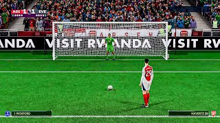 EA FC25  Arsenal Vs Everton Penalty Shootout  Premier League [upl. by Levitt]