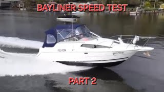 BAYLINER speed test after antifoul projectboat [upl. by Naras616]