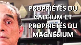 1060 Proprietes du Calcium et proprietes du magnésium [upl. by Tewell]