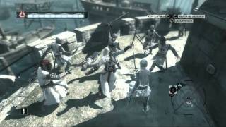 Assassins Creed  Altair vs Teutonic Knights German Taunts [upl. by Elocim857]