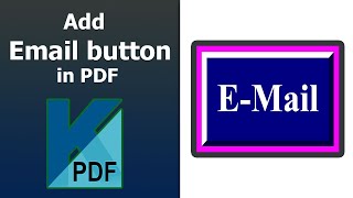 How to add an email button to a fillable PDF using Kofax Power PDF [upl. by Aelrac]