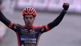 bpost bank trofee Wout Van Aert domineert van start tot finish in Hamme [upl. by Rochelle]