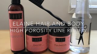 Elaine Hair and Body High Porosity Demo Review [upl. by Metsky]