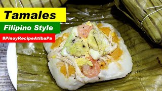 Tamales Filipino Style  How make Tamales Recipe [upl. by Anitsej]