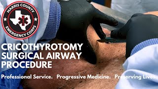 Cricothyrotomy Surgical Airway Procedure for Difficult Airway [upl. by Aneel]