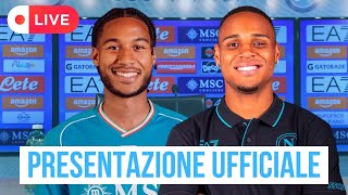 Natan e Cajuste in conferenza stampa 🎙 Presentazione ufficiale SSC Napoli in diretta [upl. by Vivi229]