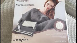 Unboxing Manta Eléctrica de Lidl  Silvercrest [upl. by Gitt]