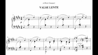 Germaine Tailleferre  Valse Lente  Partition [upl. by Jermain]