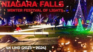 Spectacular Winter Festival Of Lights Niagara Falls Firework 20232024 [upl. by Ameehsat]