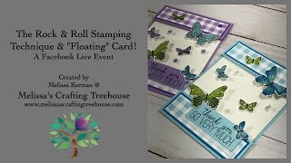 Rock and Roll Stamping Technique featuring the Gingham Gala Suite  A Facebook Live Event [upl. by Aklog32]