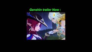 Genshin Trailer Now vs Then genshinimpact trending shortsfeed [upl. by Peppy]