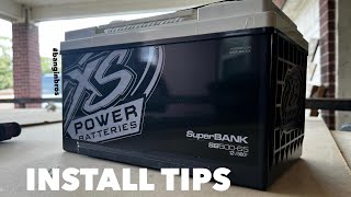 XS Power SB500 Ultracap Install Tips banginbros [upl. by Atnahc]