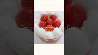 ˚⊹♡ Chocolate Fraisier Cake ˚⊹♡ kawaii fraisier cutecake chocolate strawberry [upl. by Baxy227]