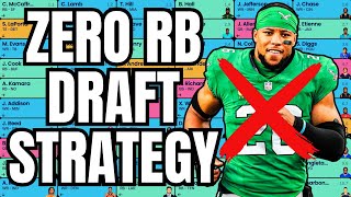 Zero RB Draft Strategy  2024 Fantasy Football [upl. by Oirom]