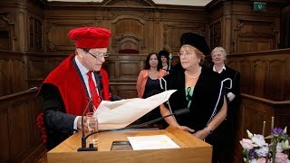 Honorary doctorate for Michelle Bachelet President of Chile [upl. by Juakn712]