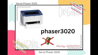 Toner Reset Phaser 3020 All Version الغاء شباية الحبر للزيروكس 3020 [upl. by Sualocin361]