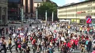 Michael Jackson Flash Mob 1  29Aug 2009 Köln Germany [upl. by Remlap522]