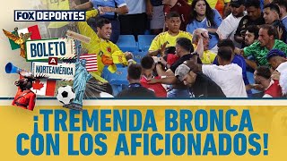 Volaron los golpes altercados tras el URUGUAY vs COLOMBIA en COPA AMÉRICA  Boleto a Norteamérica [upl. by Aciraa472]