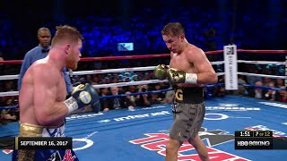 Classic Fight Canelo vs Golovkin 1 [upl. by Elahcim145]