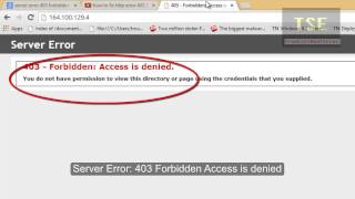 Server Error 403  Forbidden Access is Denied [upl. by Hanej493]