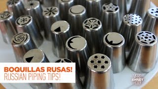 COMO USAR BOQUILLAS DE DECORACIÓN RUSAS  Duyas Rusas  Russian Piping Tips  VeroSweetHobby [upl. by Yeliak955]