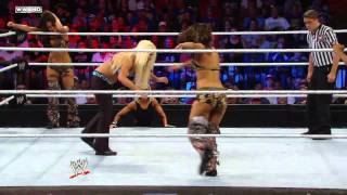 WWE Superstars Brie amp Nikki Bella vs Alicia Fox amp Jillian [upl. by Schreib]