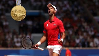 Novak Djokovic wins gold in Mens Tennis Singles 🥇  Paris 2024 Highlights [upl. by Allak44]