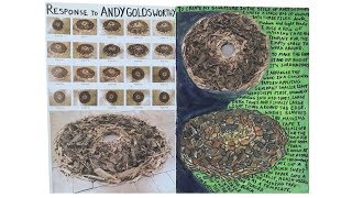 GCSE Art Sketchbook How to Create a Sculpture in the Style of Andy Goldsworthy [upl. by Min]