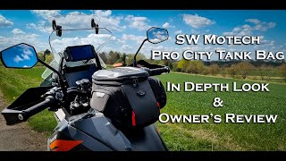 SW Motech Pro City TankBag  Owners Review [upl. by Enileda]