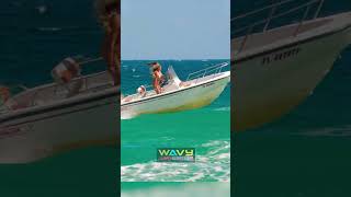 Blue Top Legend sisters crushing the waves at Haulover Inlet Wavy Boats [upl. by Ateloiv]