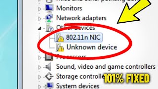 Unknown Device amp Yellow Exclamation Mark On Windows Device Manager  How To Install unkown Driver ⚠️ [upl. by Aicertal448]