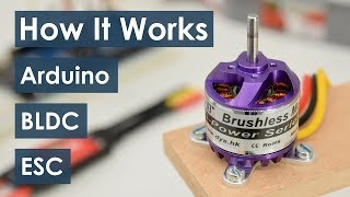 How Brushless Motor and ESC Work and How To Control them using Arduino [upl. by Mufi]