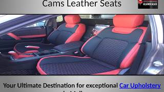 Leather Car Seat Covers  Cams Leather Seats [upl. by Morris]