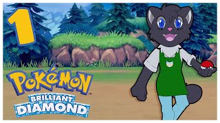 Pokemon Brilliant Diamond  Episode 1  A Monkey a Penguin and a Turtle Walk Into a Bar [upl. by Glavin349]