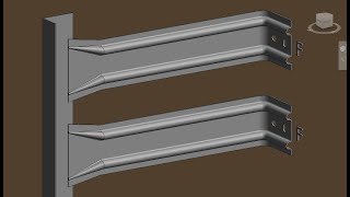 Bracket Profile Assembly Dynamic Revit Family [upl. by Colbye]