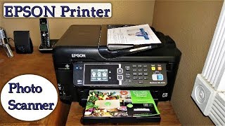 Epson Printer  Discover How To Scan amp Copy A Photo Or Document  High Quality [upl. by Ecerahc]