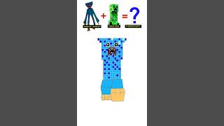 FUSHION huggy wuggy x creaper minecraft [upl. by Wesle548]