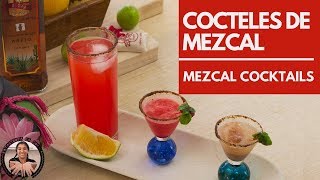 Los tres mas faciles y refrescantes Cocteles de Mezcal 🍹 Three easy and refreshing Mezcal Cocktails [upl. by Leclair970]