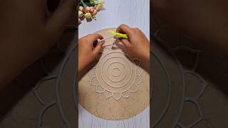 Handcrafted Mandala amp Lippan Art Fusion – Clay Work on MDF mandala lippanart [upl. by Naegem]