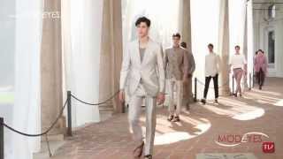 CORNELIANI SPRING SUMMER 2014  Interview runway amp backstage HD [upl. by Kurys]