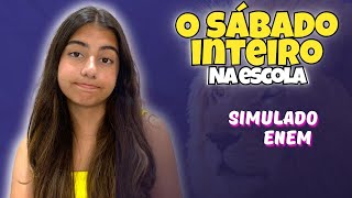 ROTINA DE SÁBADO COM SIMULADO ENEM   O dia todo na escola  Julia Moraes [upl. by Asilrahc921]