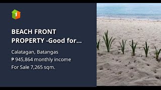 BEACH FRONT PROPERTY Good for resort development Calatagan Batangas [upl. by Yager415]