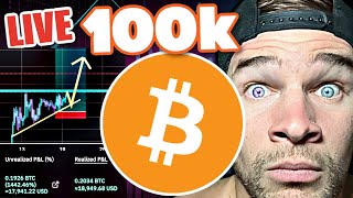 100K BITCOIN LIVE TRADING TARGETS amp ANALYSIS [upl. by Anilosi676]