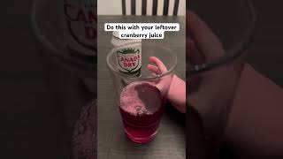 Do this with your leftover cranberry juice thanksgiving cranberries drink ideas shorts [upl. by Ameehsat]